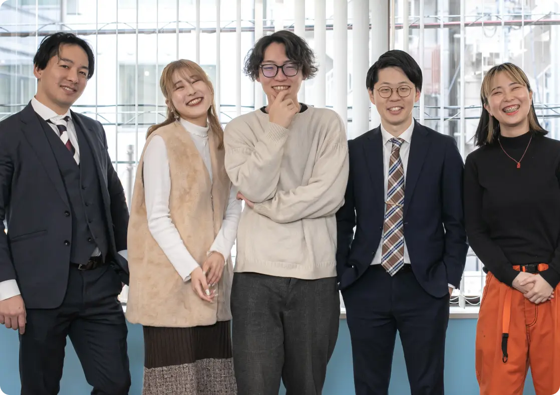 笑顔の社員